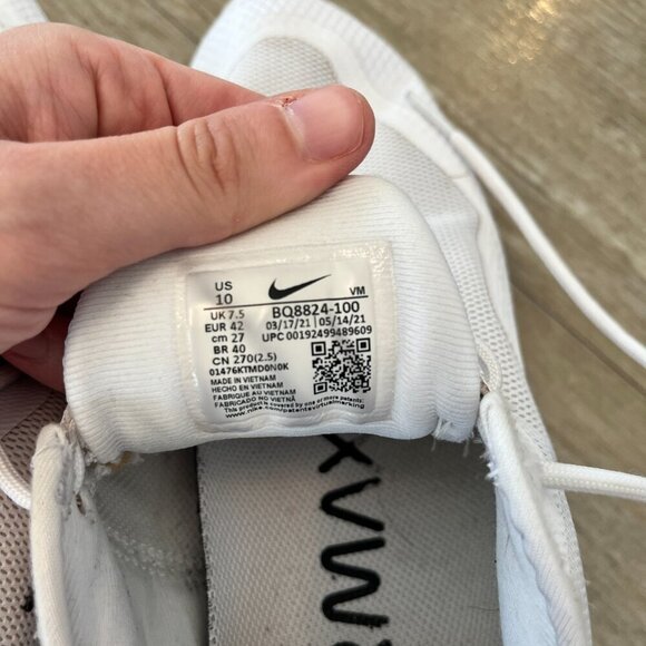 Women Nike Air Max Sequent 4.5 White Black Sneakers BQ8824-100 - 10 - Picture 10 of 10